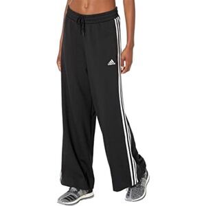adidas Black Track Pants with White Stripes